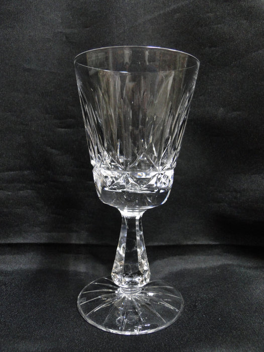 Waterford Crystal Rosslare, Vertical & Star Cuts: Claret Wine (s), 6" Tall