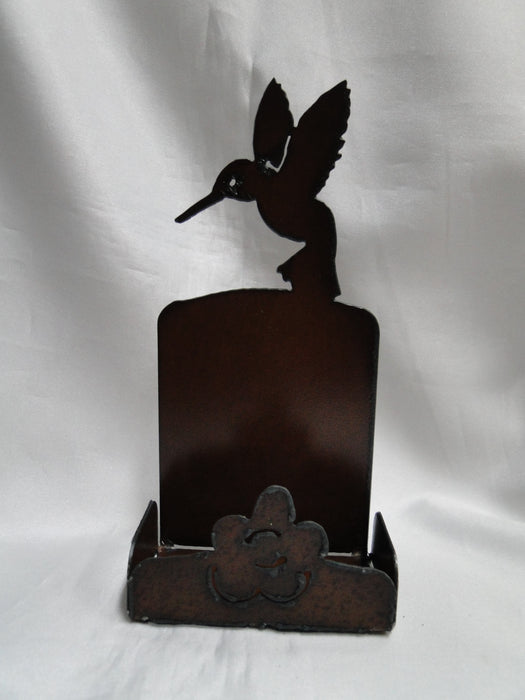 Rustic Ironwerks: NEW Hummingbird Holder w/ Salt & Pepper Shakers, 11 Holes, 4"