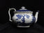 Booths Real Old Willow Blue, Gold Trim: Teapot & Lid, 5 1/2" Tall