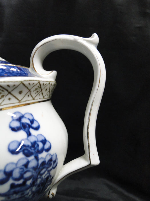 Booths Real Old Willow Blue, Gold Trim: Teapot & Lid, 5 1/2" Tall