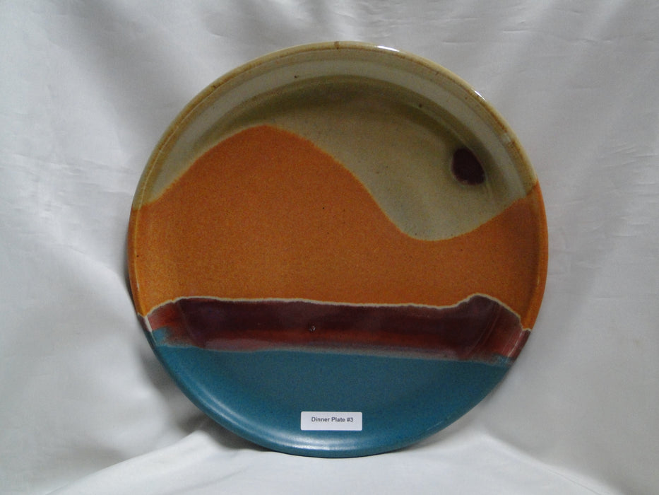 Walt Glass Pottery Texas Sunset: Dinner Plate (s), 11 1/4", Crazing