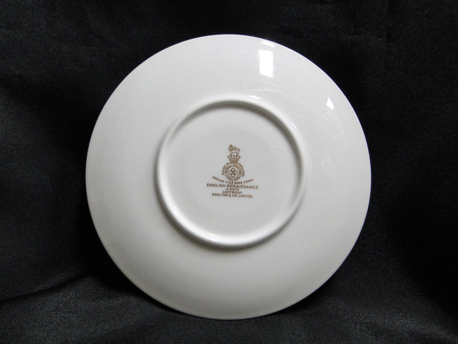 Royal Doulton English Renaissance, Green Scrolls: Cream Soup & Saucer (s)