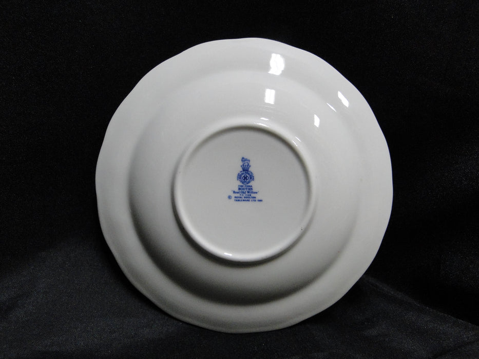 Royal Doulton Booths Real Old Willow Blue, Gold: Cup & Saucer Set, 2 1/2"