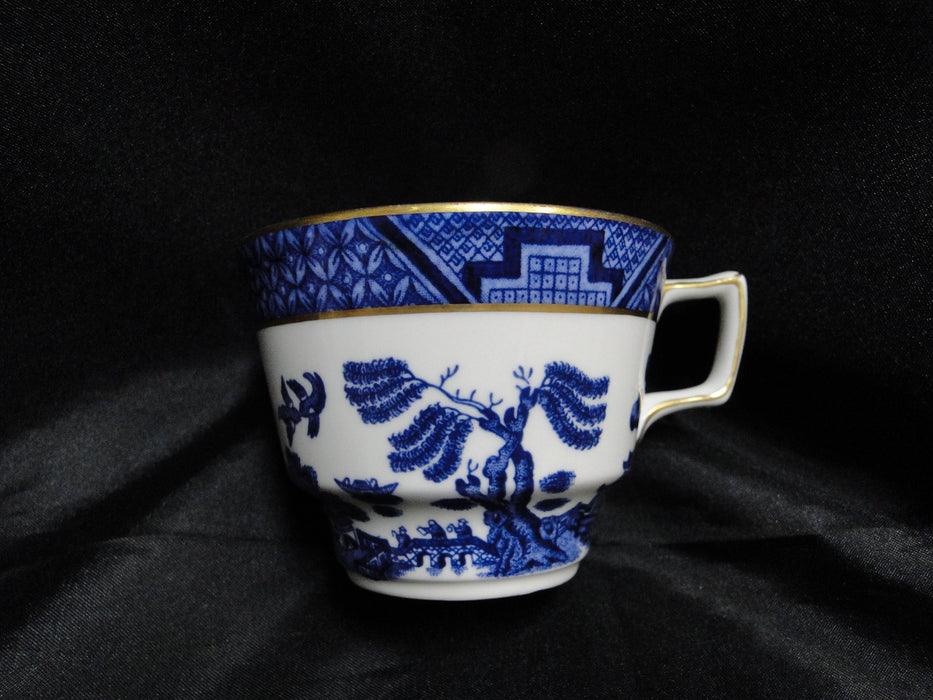 Royal Doulton Booths Real Old Willow Blue, Gold: Cup & Saucer Set, 2 1/2"