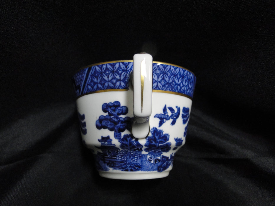 Royal Doulton Booths Real Old Willow Blue, Gold: Cup & Saucer Set, 2 1/2"