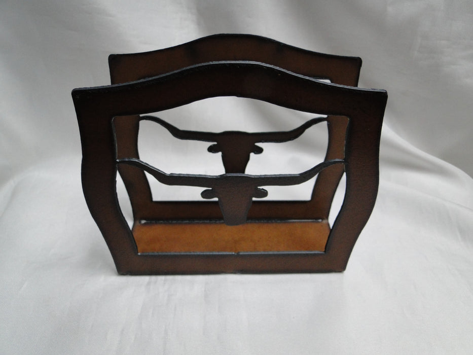 Rustic Ironwerks: NEW Longhorn Napkin Holder (s), 6 1/2" x 5 1/2" x 2"