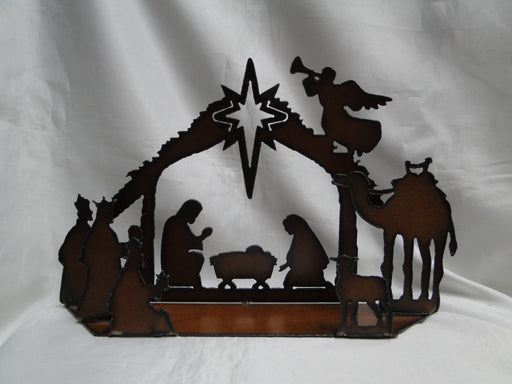 Rustic Ironwerks: NEW Nativity Scene Large, 12 1/2" x 8" x 2 1/2"