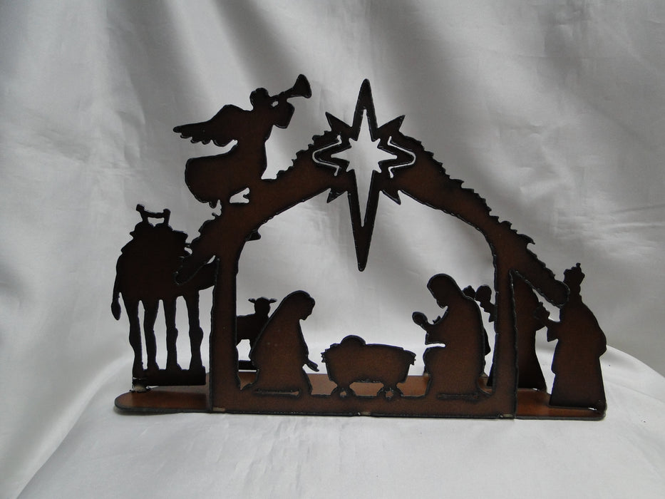 Rustic Ironwerks: NEW Nativity Scene Large, 12 1/2" x 8" x 2 1/2"