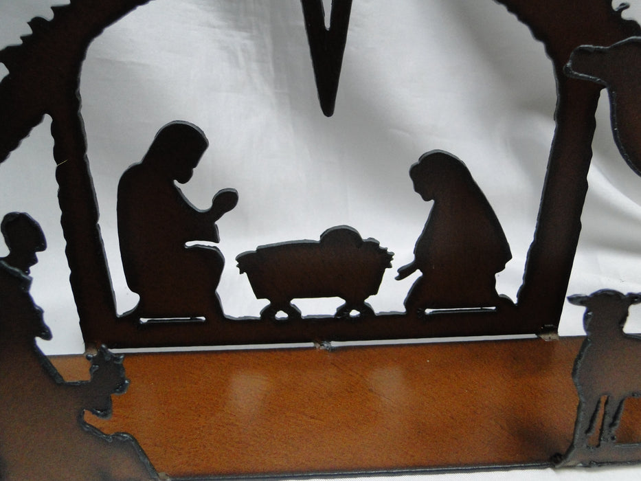 Rustic Ironwerks: NEW Nativity Scene Large, 12 1/2" x 8" x 2 1/2"