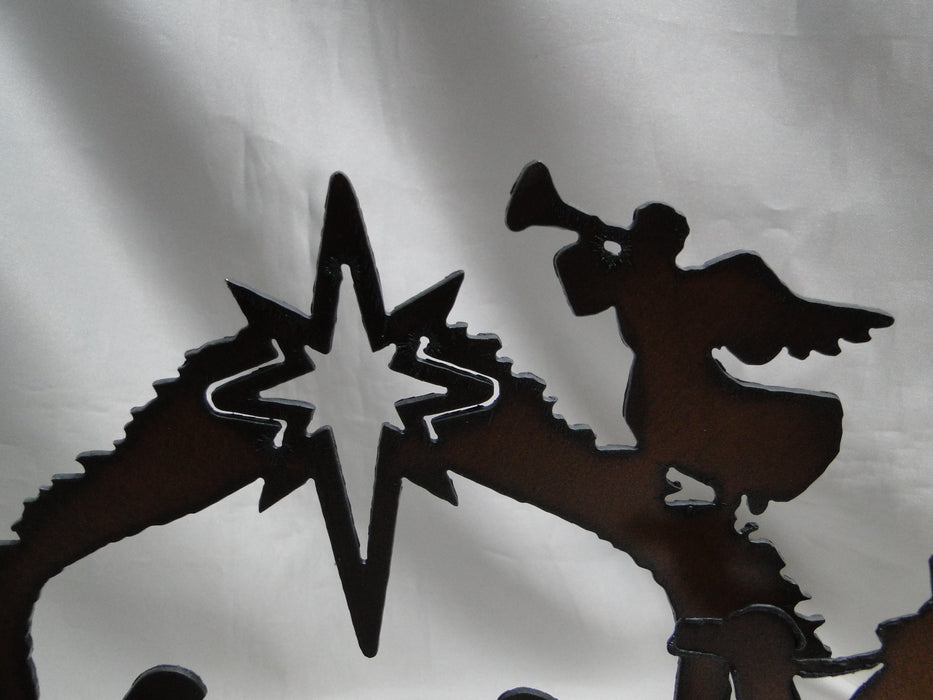 Rustic Ironwerks: NEW Nativity Scene Large, 12 1/2" x 8" x 2 1/2"