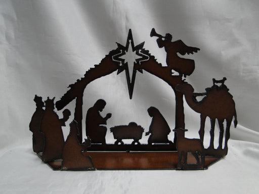 Rustic Ironwerks: NEW Nativity Scene Medium, 10 1/2" x 6 1/2" x 2"