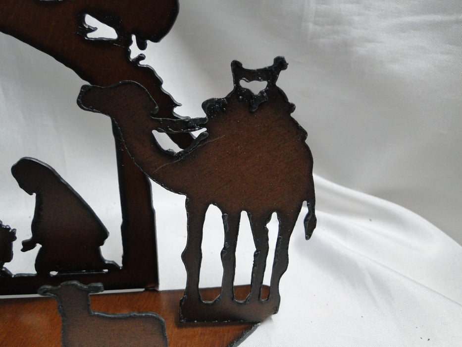 Rustic Ironwerks: NEW Nativity Scene Medium, 10 1/2" x 6 1/2" x 2"