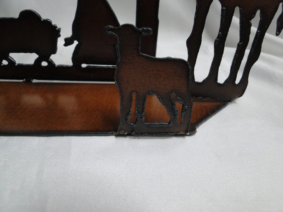 Rustic Ironwerks: NEW Nativity Scene Medium, 10 1/2" x 6 1/2" x 2"