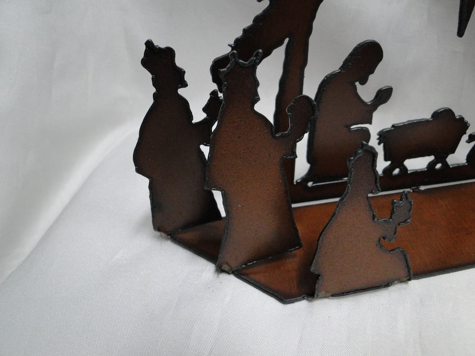 Rustic Ironwerks: NEW Nativity Scene Medium, 10 1/2" x 6 1/2" x 2"