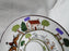 Coalport Hunting Scene: Hunters, Horses, Dogs: Bread Plate 6 1/4", Trim Wear