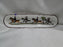 Coalport Hunting Scene: Hunters, Horses, Dogs: Mint Tray, 8 5/8", Lt Trim Wear