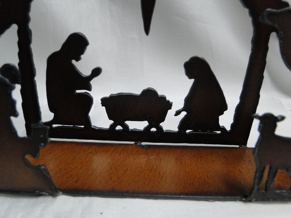 Rustic Ironwerks: NEW Nativity Scene Small, 8" x 5 1/4" x 1 5/8"