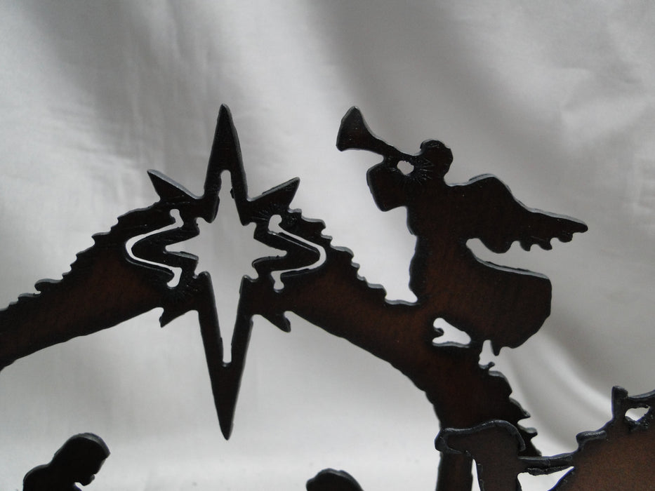 Rustic Ironwerks: NEW Nativity Scene Small, 8" x 5 1/4" x 1 5/8"
