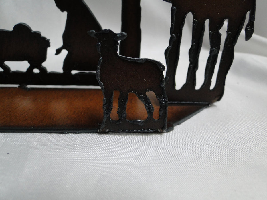 Rustic Ironwerks: NEW Nativity Scene Small, 8" x 5 1/4" x 1 5/8"