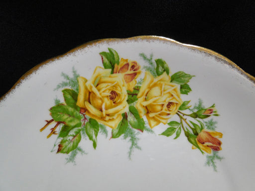 Royal Albert Tea Rose Yellow, Gold Trim: Round Handled Cake Plate (s), 9 3/4"
