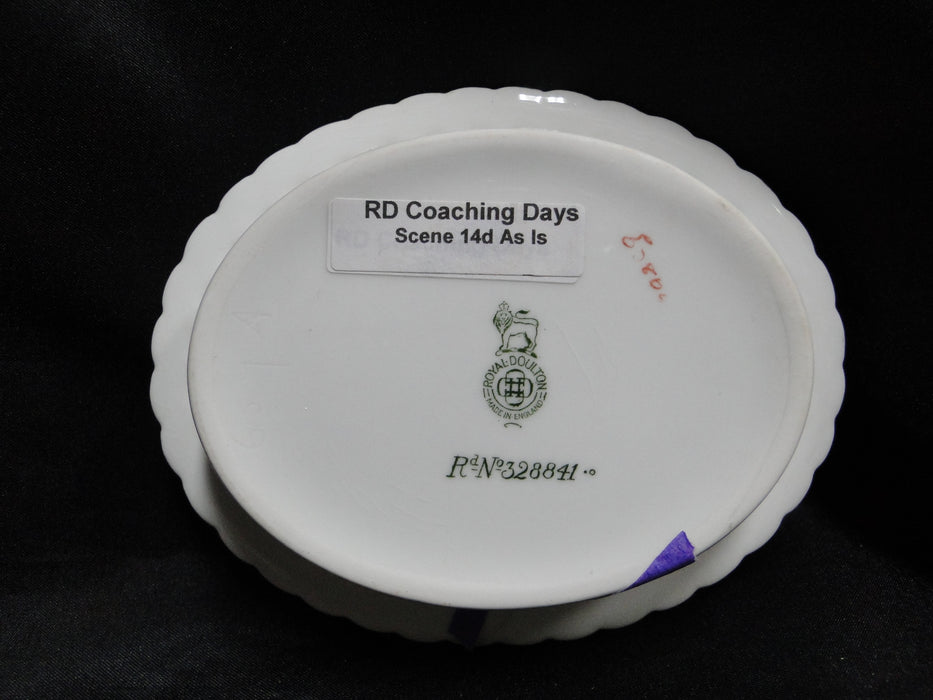 Royal Doulton Coaching Days, Coach w/ Hanging Animals: Nut Bowl 5 5/8" 14d As Is