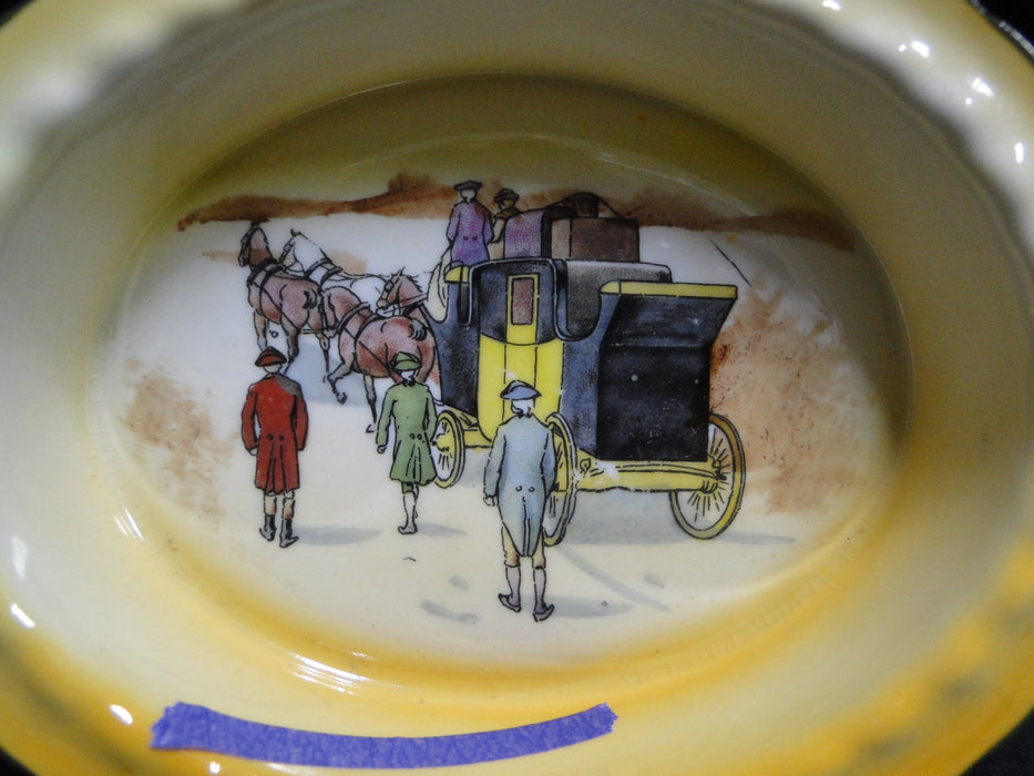 Royal Doulton Coaching Days, Coach w/ 3 Men Walking: Nut Bowl 5 5/8", 15a, As Is