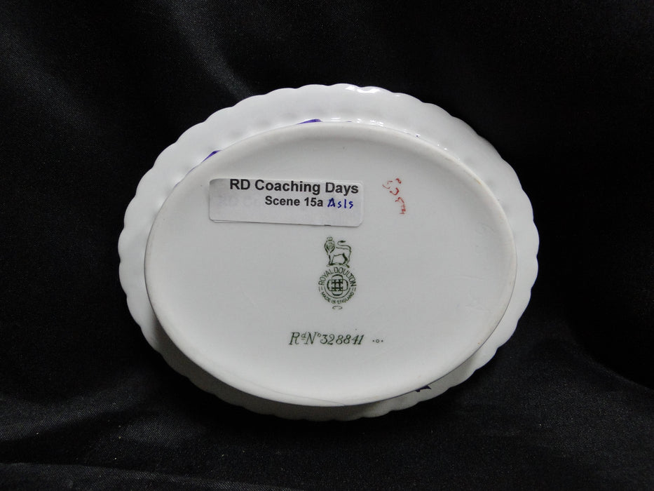 Royal Doulton Coaching Days, Coach w/ 3 Men Walking: Nut Bowl 5 5/8", 15a, As Is