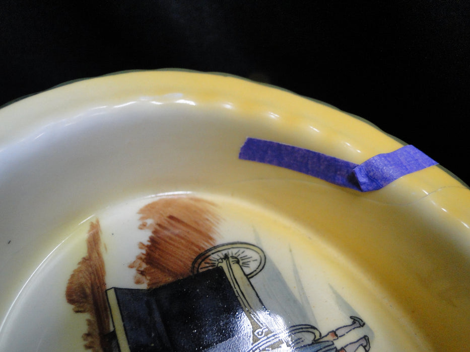 Royal Doulton Coaching Days, Coach w/ 3 Men Walking: Nut Bowl 5 5/8", 15b, As Is