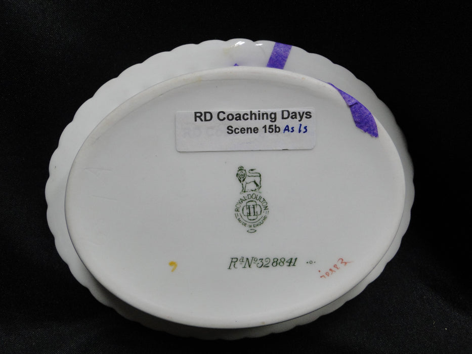 Royal Doulton Coaching Days, Coach w/ 3 Men Walking: Nut Bowl 5 5/8", 15b, As Is