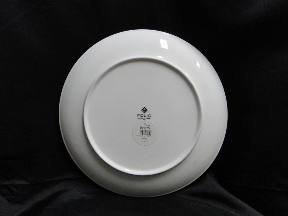 Steelite Folio Parliament: NEW White Coupe Dinner Plate, 10 5/8"