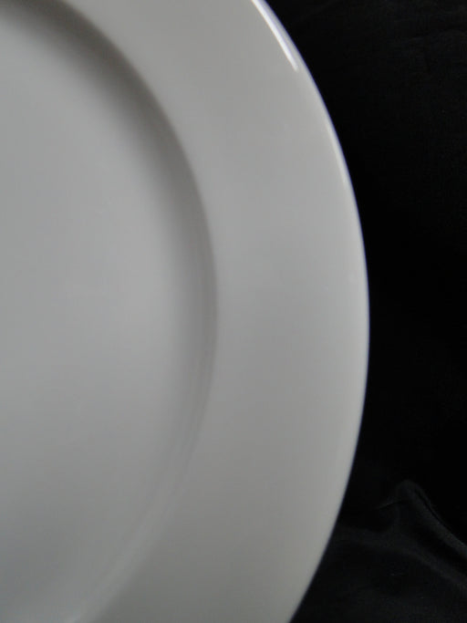 Steelite Monaco: NEW White Flat Rim Dinner Plate, 10 5/8"