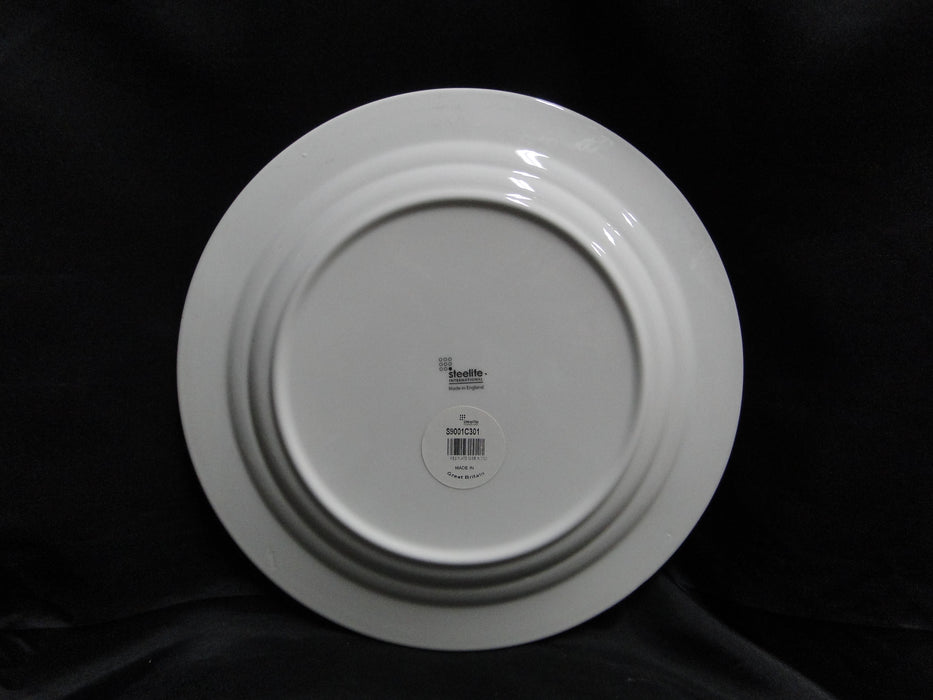 Steelite Monaco: NEW White Flat Rim Dinner Plate, 10 5/8"
