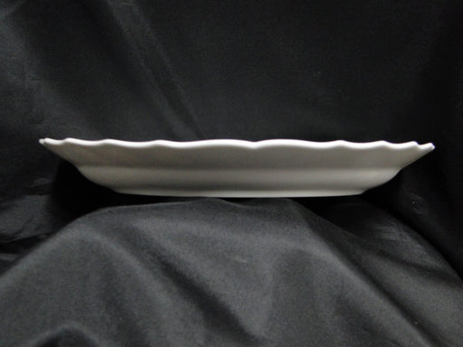 Hutschenreuther Dresden, White, Embossed: Oval Serving Platter, 15", As Is