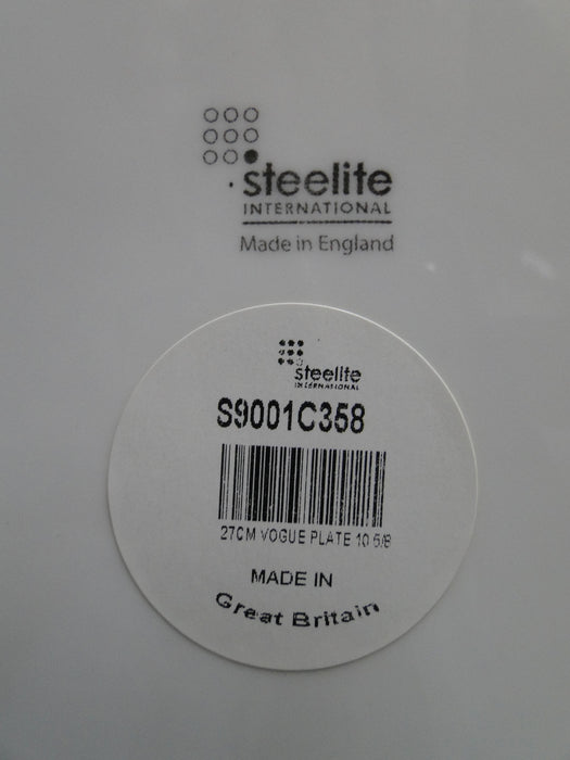 Steelite Monaco: NEW White Vogue Dinner Plate, 10 5/8"