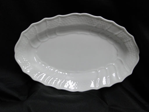 Hutschenreuther Dresden, White, Embossed: Oval Serving Platter, 11 7/8"
