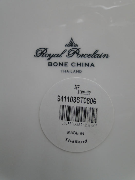 Steelite Royal Porcelain Akira: NEW White Coupe Luncheon Plate, 9 1/2"