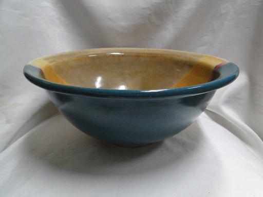 Walt Glass Pottery Texas Sunset: Round Serving Bowl w/ Rim, 11 7/8" x 5" Tall