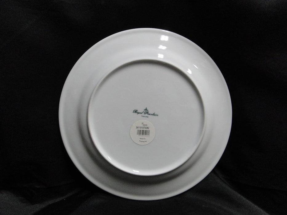 Steelite Royal Porcelain Avalon: NEW White Rim Dinner / Charger Plate, 11"