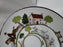 Crown Staffordshire Hunting Scene: Hunters: Bread Plate, 6 1/8", Trim Wear