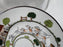 Crown Staffordshire Hunting Scene: Hunters: Bread Plate, 6 1/8", Trim Wear