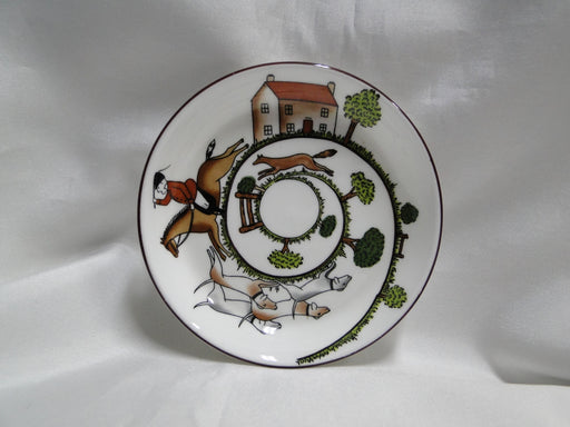 Crown Staffordshire Hunting Scene: Hunters: Coaster (s), No Embossing, 4"