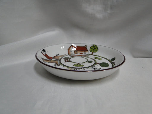 Crown Staffordshire Hunting Scene: Hunters: Coaster, Embossed, 4"