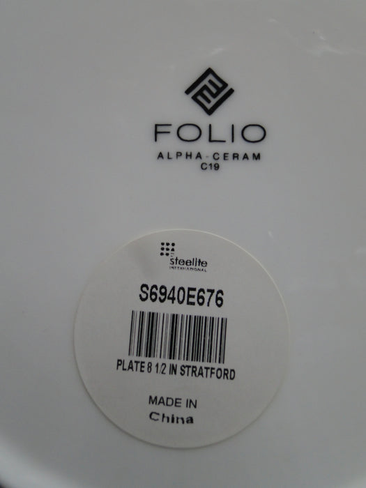 Steelite Folio Stratford: NEW White Salad Plate, 8 1/2", Flaw