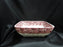 Mason's Vista Pink, Transferware: Square Serving Bowl, 9" x 2 3/4" Tall, Crazing