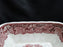 Mason's Vista Pink, Transferware: Square Serving Bowl, 9" x 2 3/4" Tall, Crazing