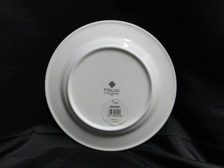 Steelite Folio Stratford: NEW White Salad Plate, 7 1/2", Flaw