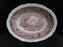 Franciscan Vista Pink, Transferware: Oval Serving Bowl, 9 3/4" x 7 1/2" x 2 1/4"