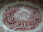 Franciscan Vista Pink, Transferware: Oval Serving Bowl, 9 3/4" x 7 1/2" x 2 1/4"