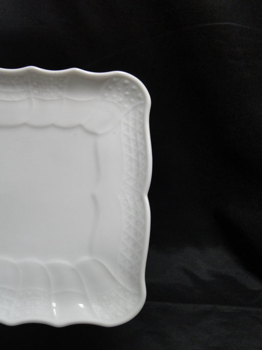 Hutschenreuther Dresden, White, Embossed: Sandwich Tray, 11 5/8" x 6 1/4"