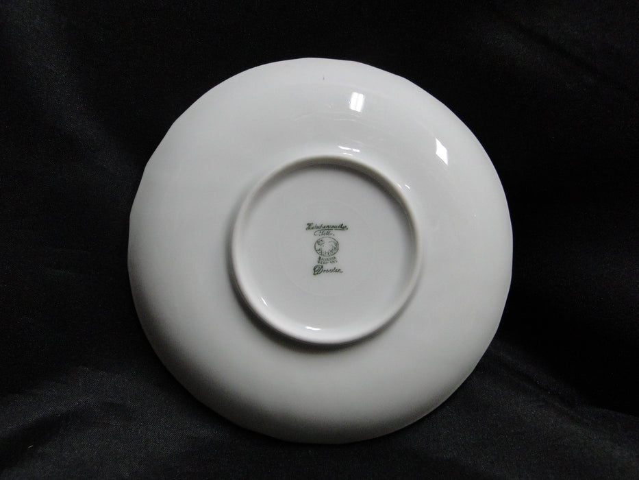 Hutschenreuther Dresden, White, Embossed: Cup & Saucer Set, 2 1/8" Tall
